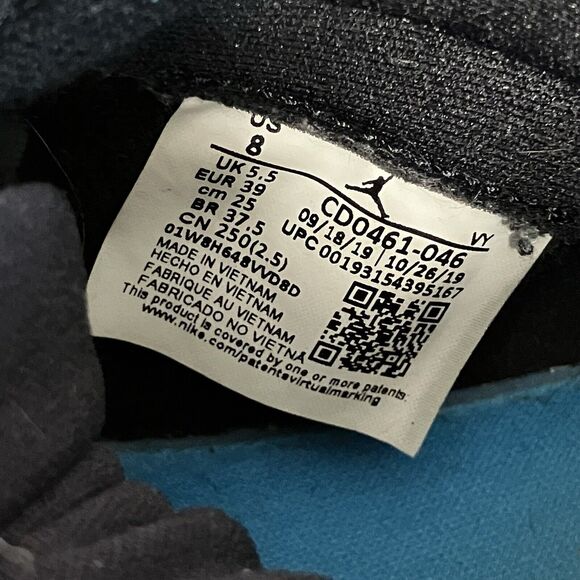 Jordan Womens Sz 8 1 Retro High NC To Chi Black Red Blue Lace Up Sneaker - Picture 7 of 7